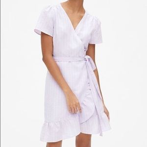 Lilac Wrap Picnic Dress